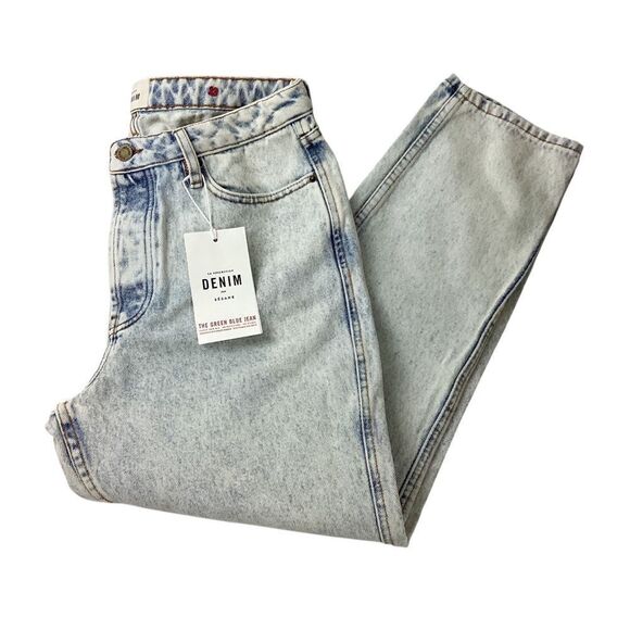 SEZANE Size 33 NWT Brut Sexy Jeans 100% Cotton Edge Blue - Picture 2 of 15